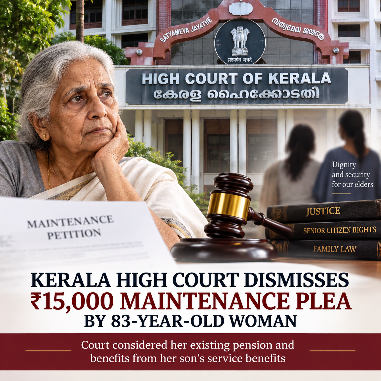 Kerala High Court Dismisses ₹15,000 Monthly Maintenance Plea by 83-Year-Old Woman: A Legal Perspective